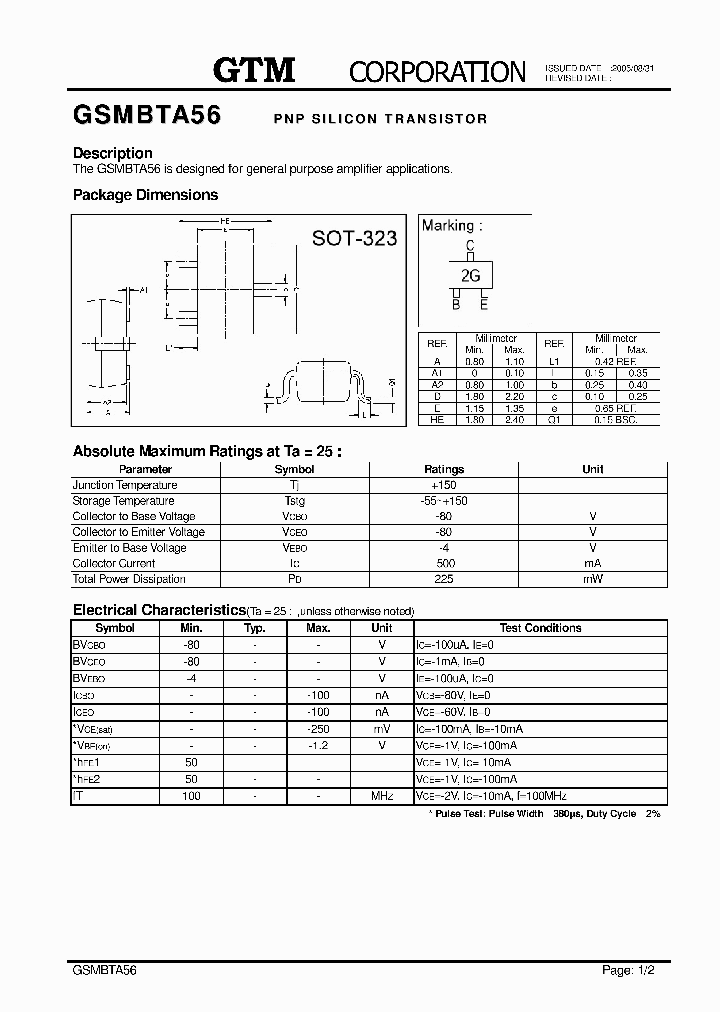 GSMBTA56_7719969.PDF Datasheet