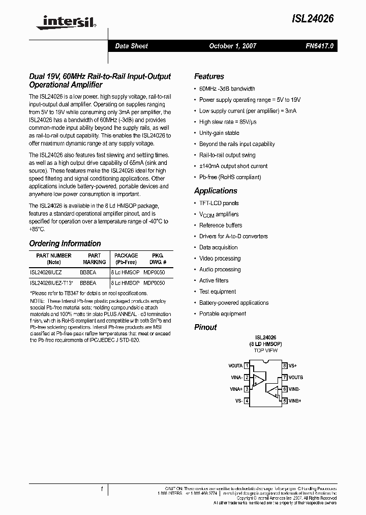 ISL24026IUEZ_7720146.PDF Datasheet