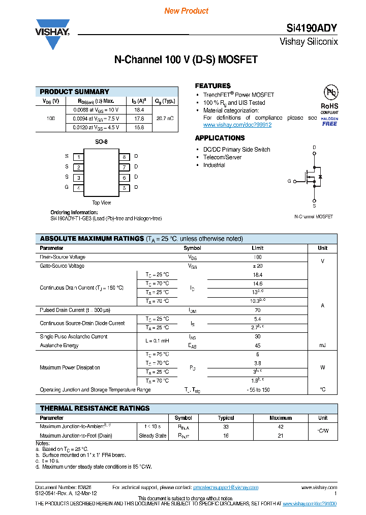 SI4190ADY_7723209.PDF Datasheet