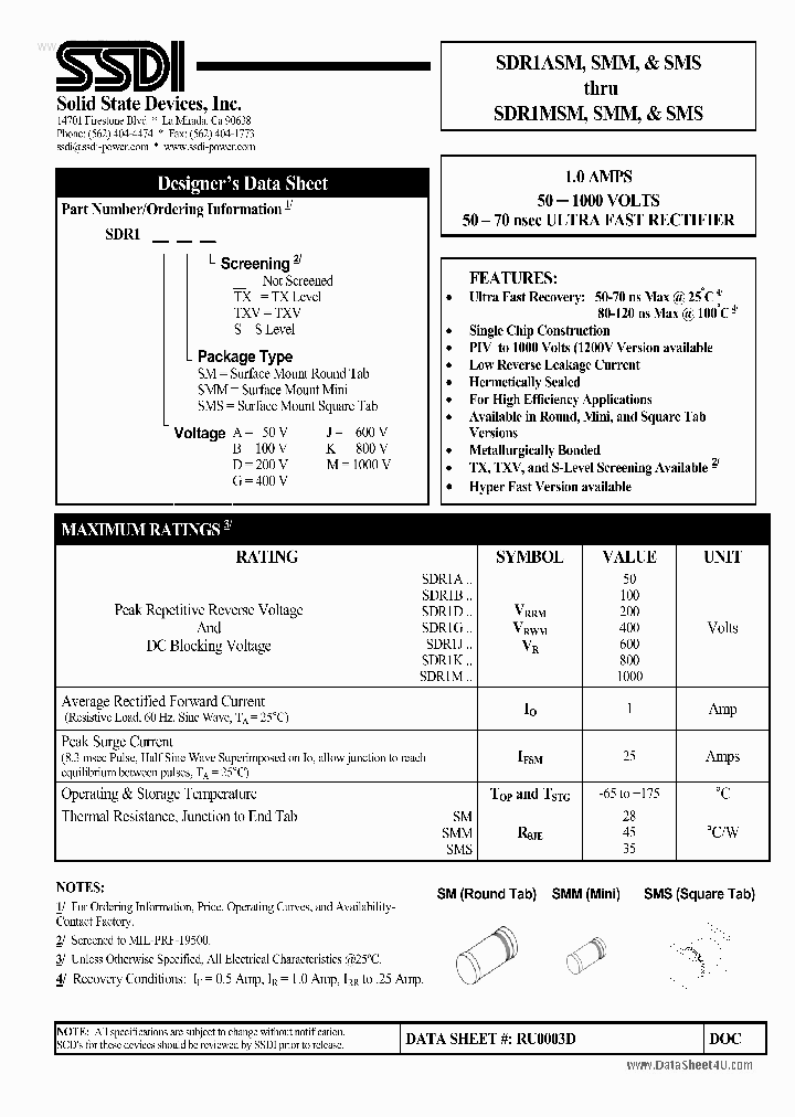 SDR1SMM_7730481.PDF Datasheet