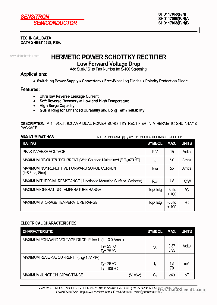 SHD117068B_7739229.PDF Datasheet