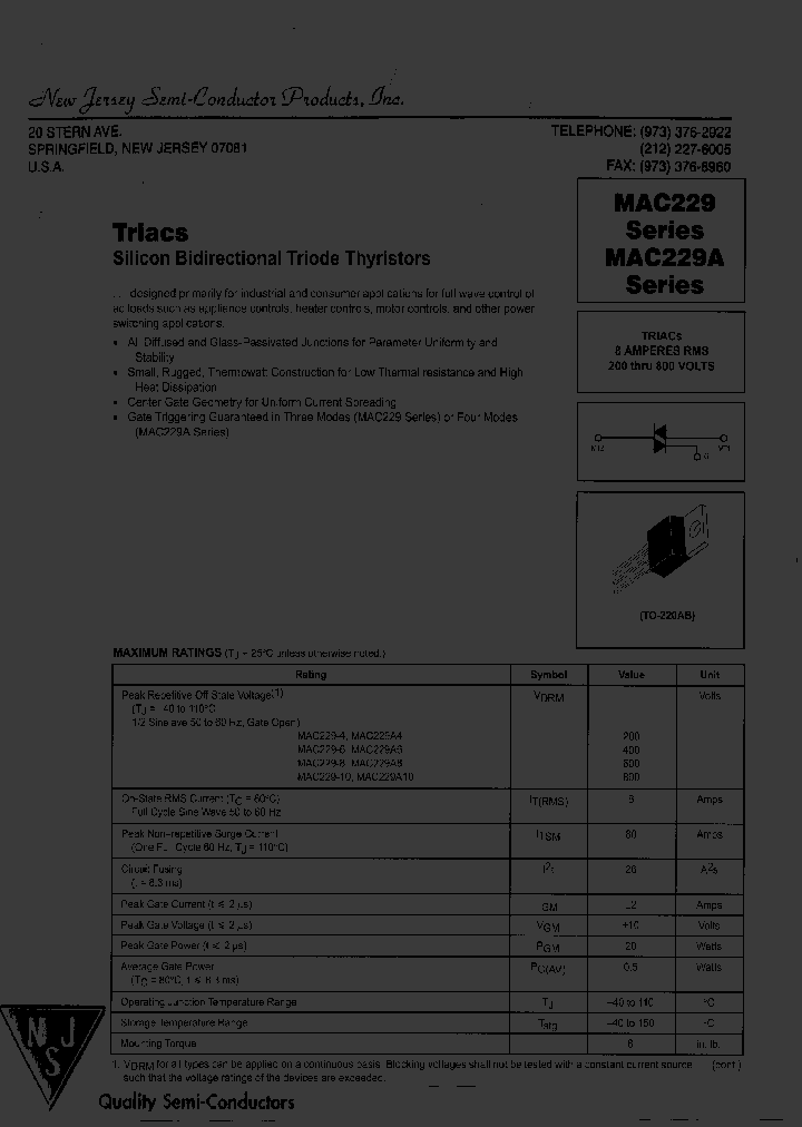 MAC229A4_7743436.PDF Datasheet