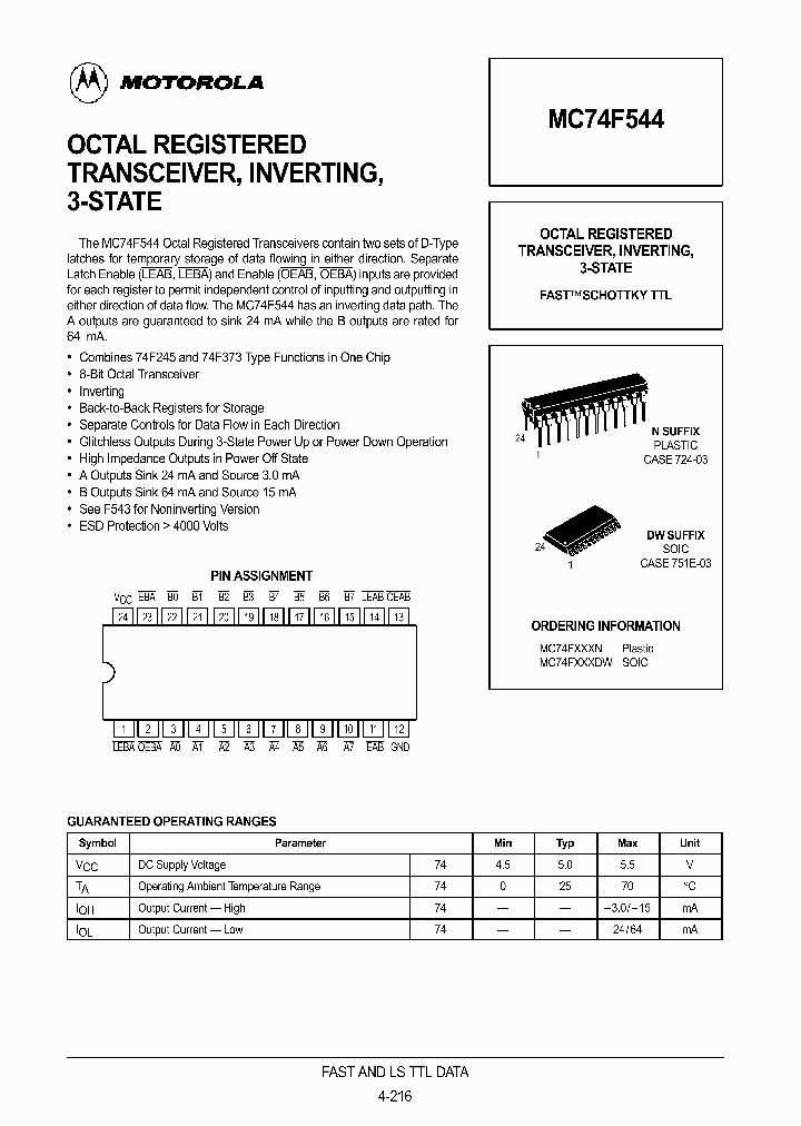 MC74F544DW_7743513.PDF Datasheet