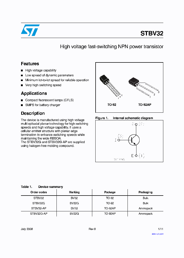 STBV32G_7747787.PDF Datasheet