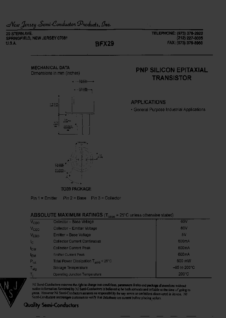 BFX29_7755043.PDF Datasheet
