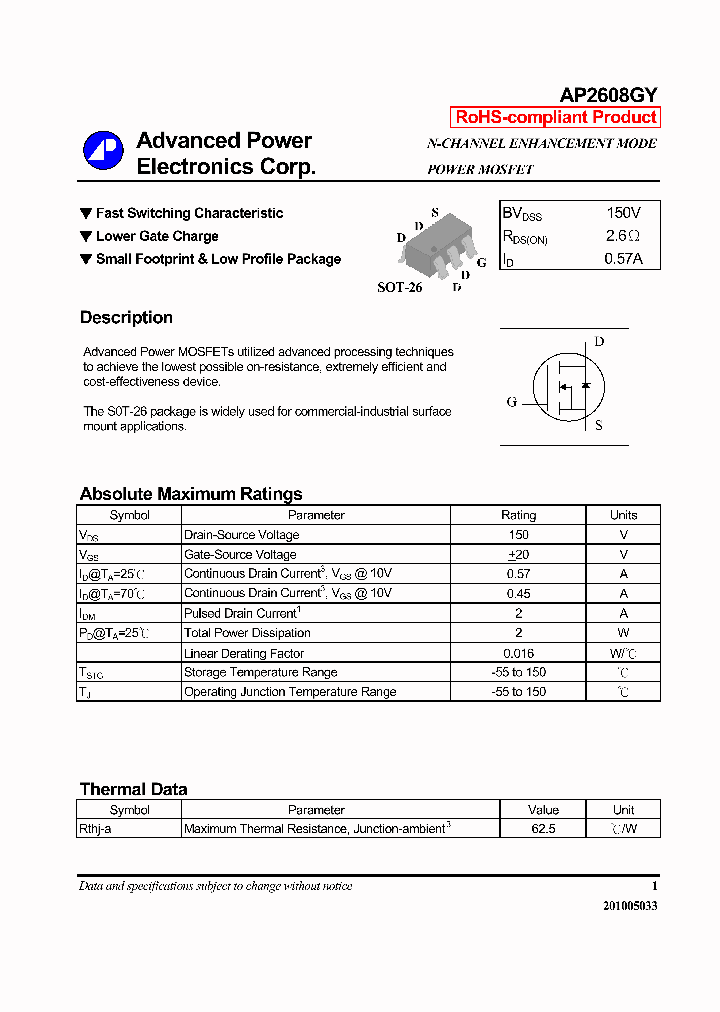AP2608GY_7756910.PDF Datasheet