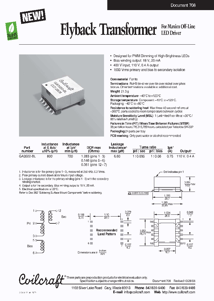 GA3502-BL_7777929.PDF Datasheet