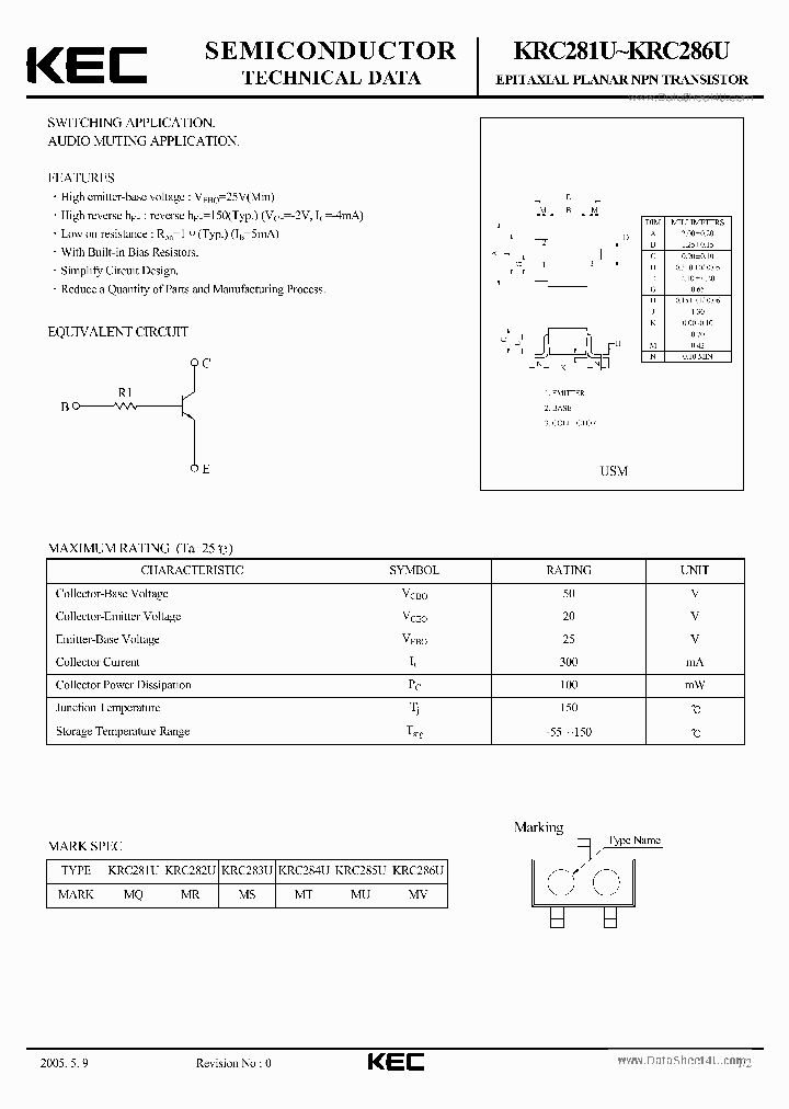 KRC284U_7752079.PDF Datasheet