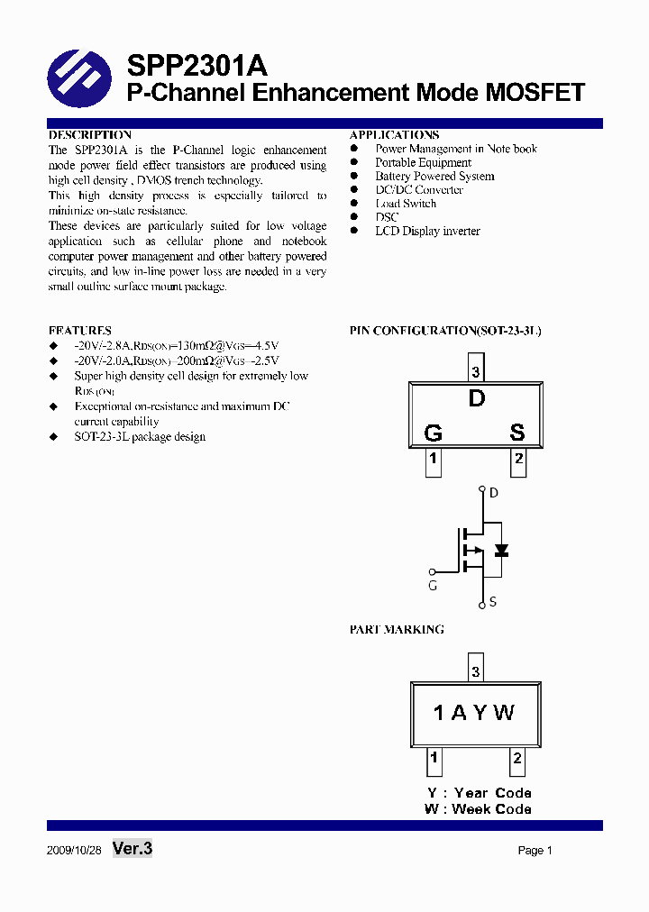 SPP2301A09_7807423.PDF Datasheet