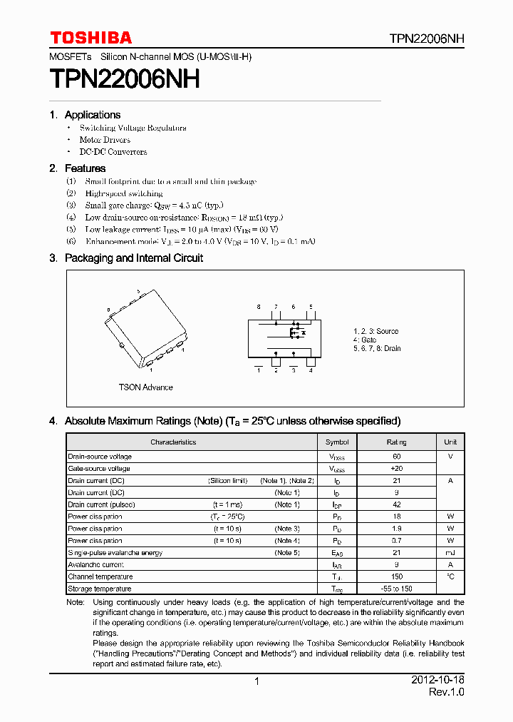 TPN22006NH_7803108.PDF Datasheet