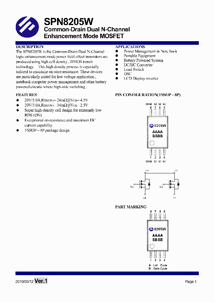 SPN8205WTS8RGB_7796929.PDF Datasheet