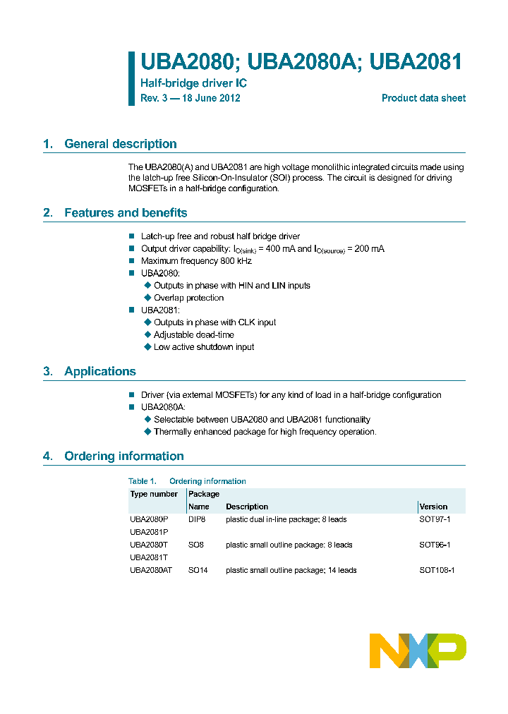 UBA2080AT_7822586.PDF Datasheet