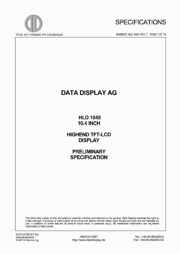 HLD1045_7749781.PDF Datasheet