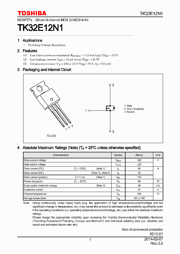 TK32E12N1_7819298.PDF Datasheet