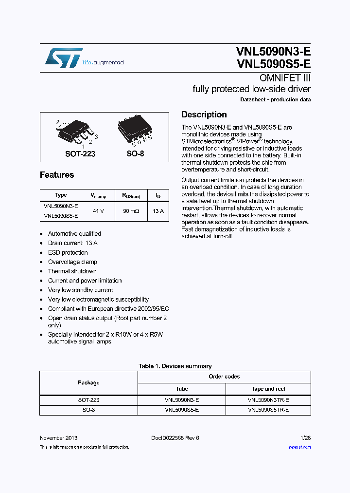 VNL5090N3TR-E_7775194.PDF Datasheet