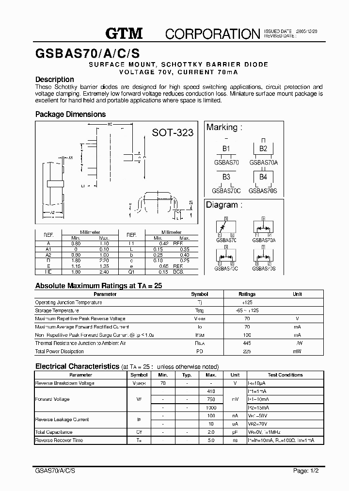 GSBAS70-A-C-S_7793322.PDF Datasheet