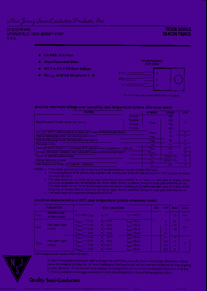 TIC226_7830604.PDF Datasheet