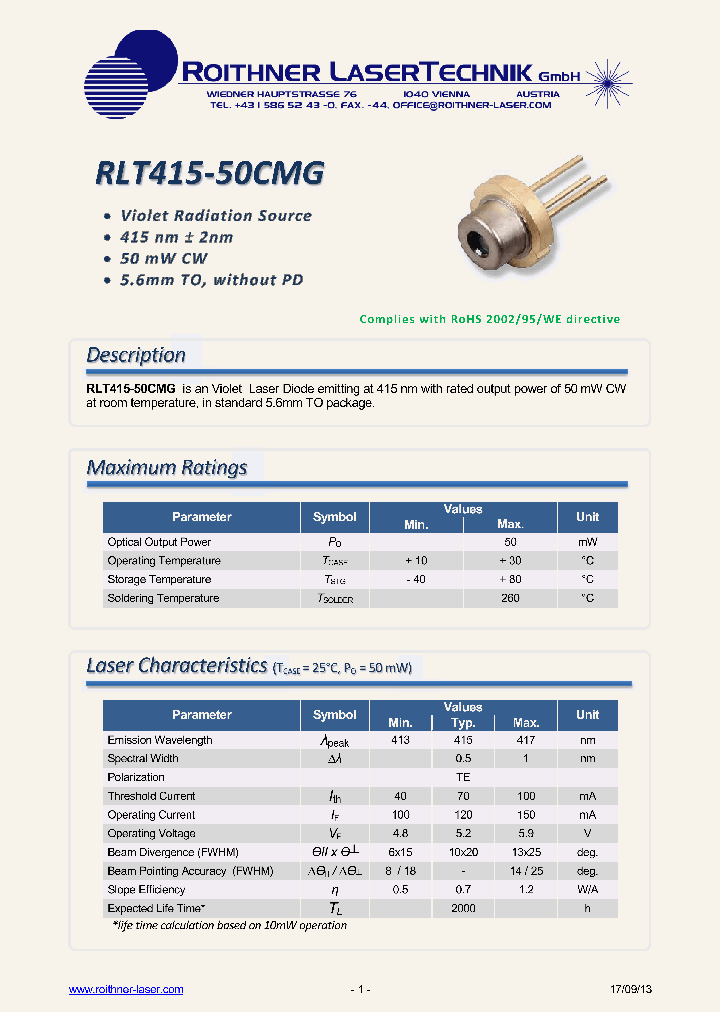 RLT415-50CMG_7830439.PDF Datasheet