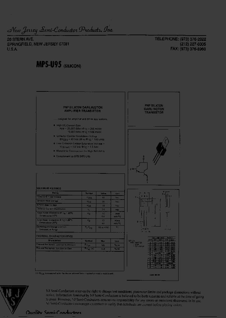 MPSU95_7840427.PDF Datasheet