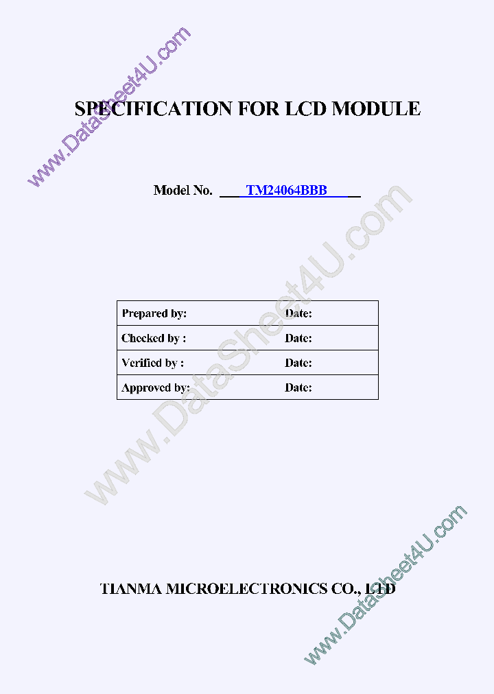 TM24064BBBSPEC_7758305.PDF Datasheet