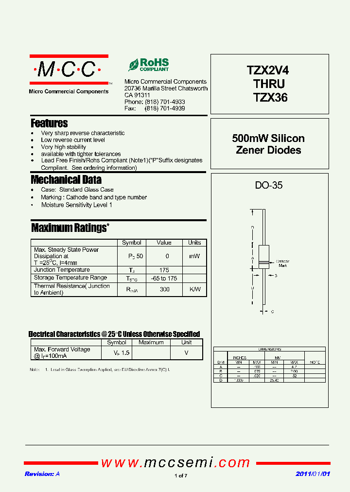 TZX27B_7766731.PDF Datasheet