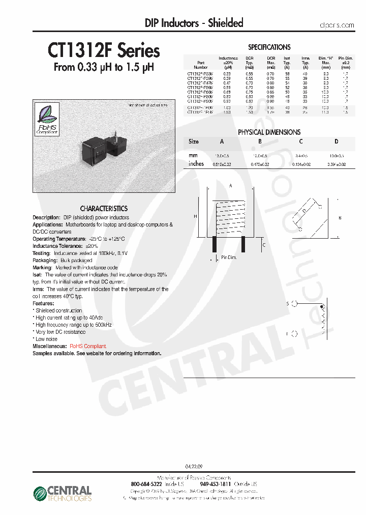 CT1312F-1R0M_7799276.PDF Datasheet