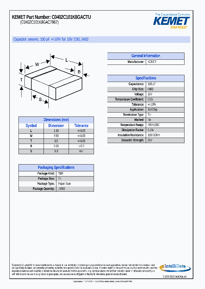 C0402C101K8GACTU_7857707.PDF Datasheet