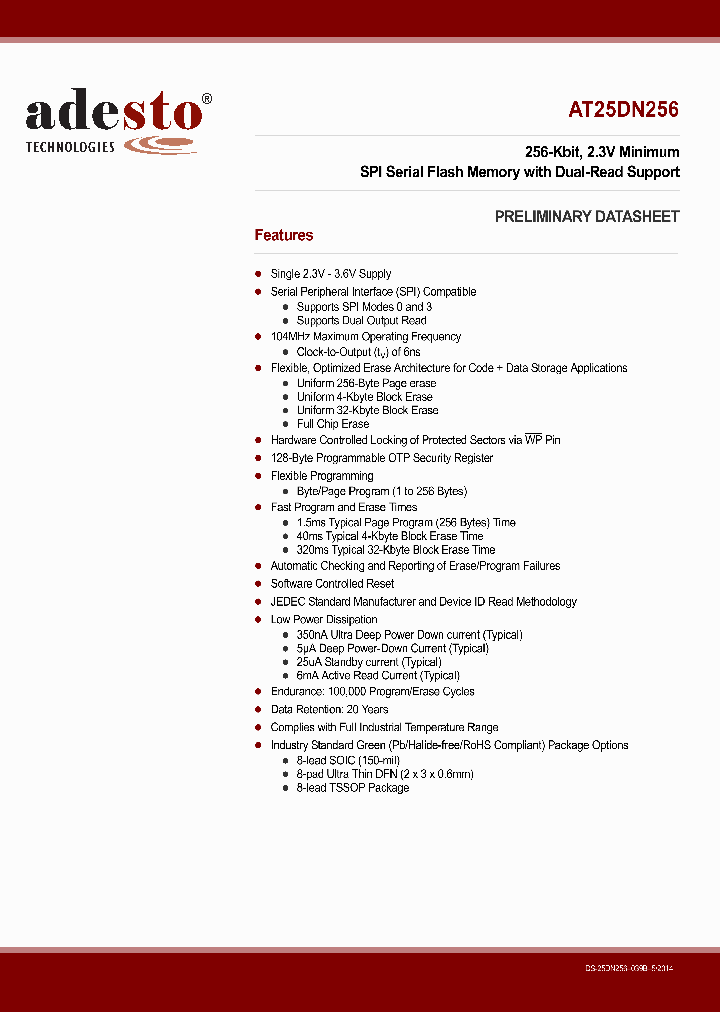 AT25DN256-SSHF-B_7857757.PDF Datasheet