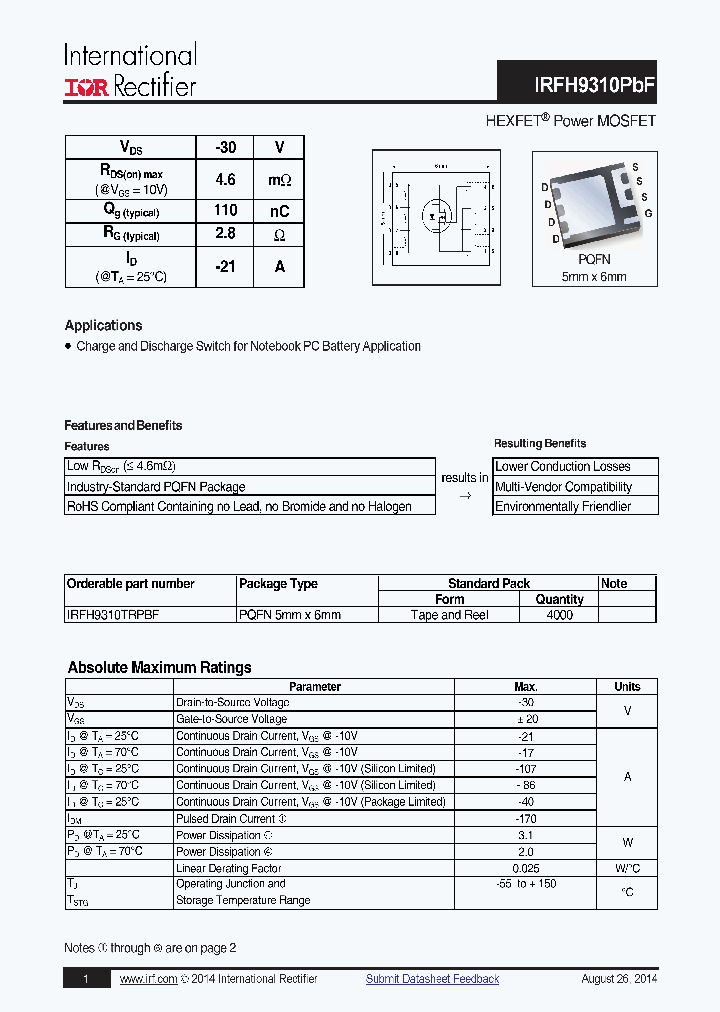 IRFH9310PBF_7863325.PDF Datasheet