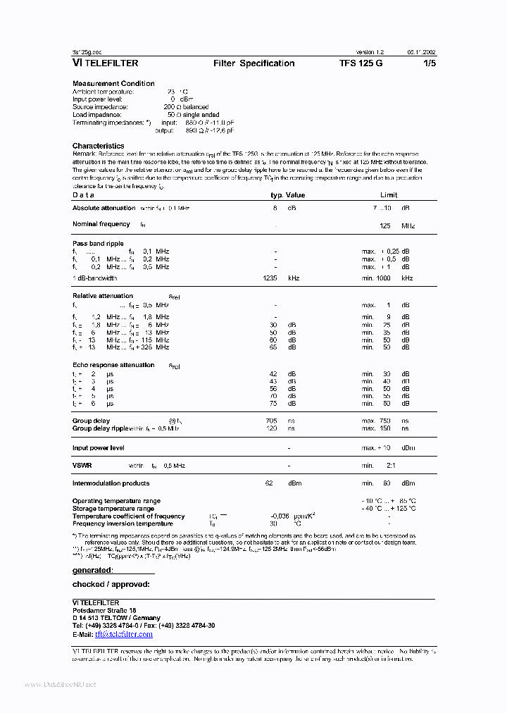 TFS125G_7769981.PDF Datasheet