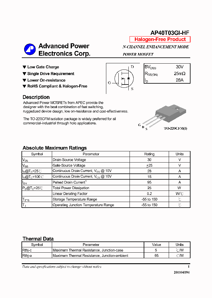 AP40T03GI-HF14_7868659.PDF Datasheet