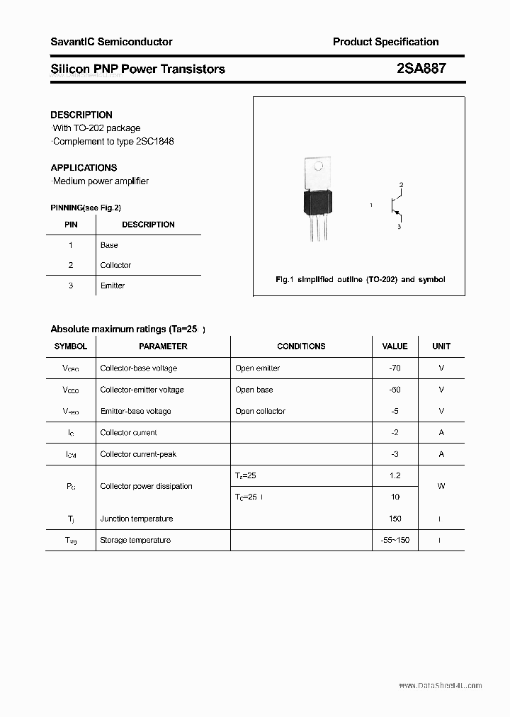 2SA887_7771051.PDF Datasheet