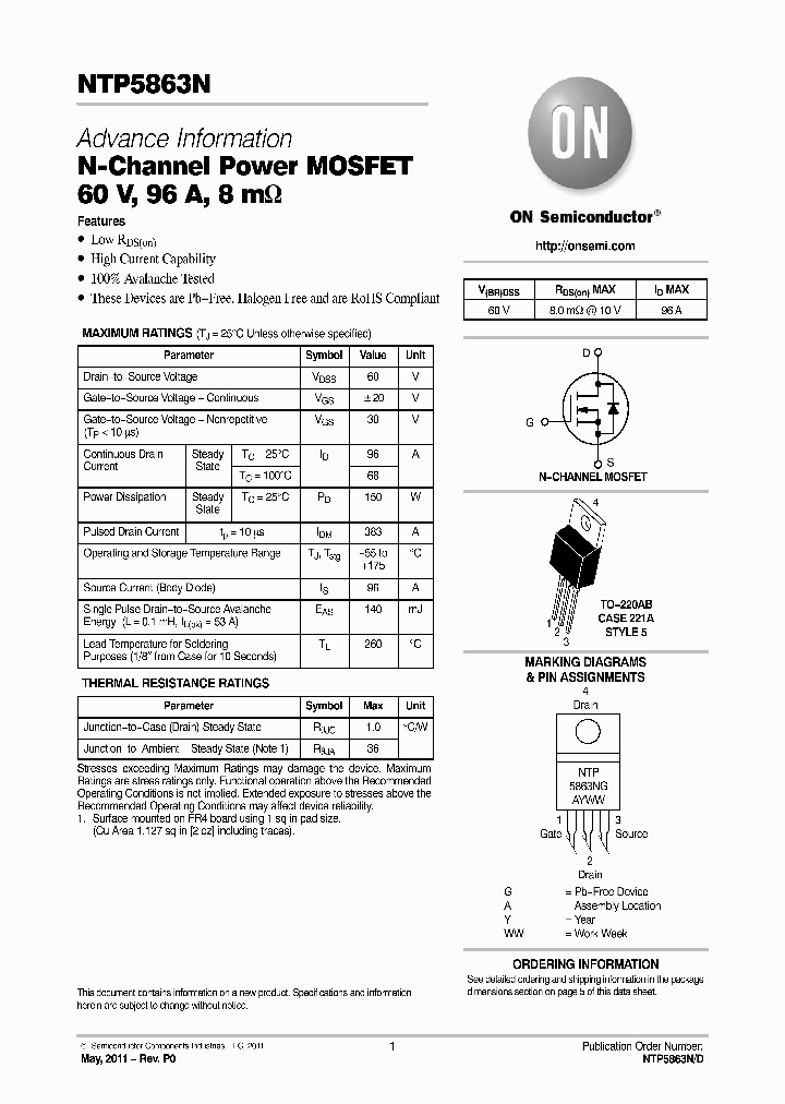 NTP5863N_7809730.PDF Datasheet