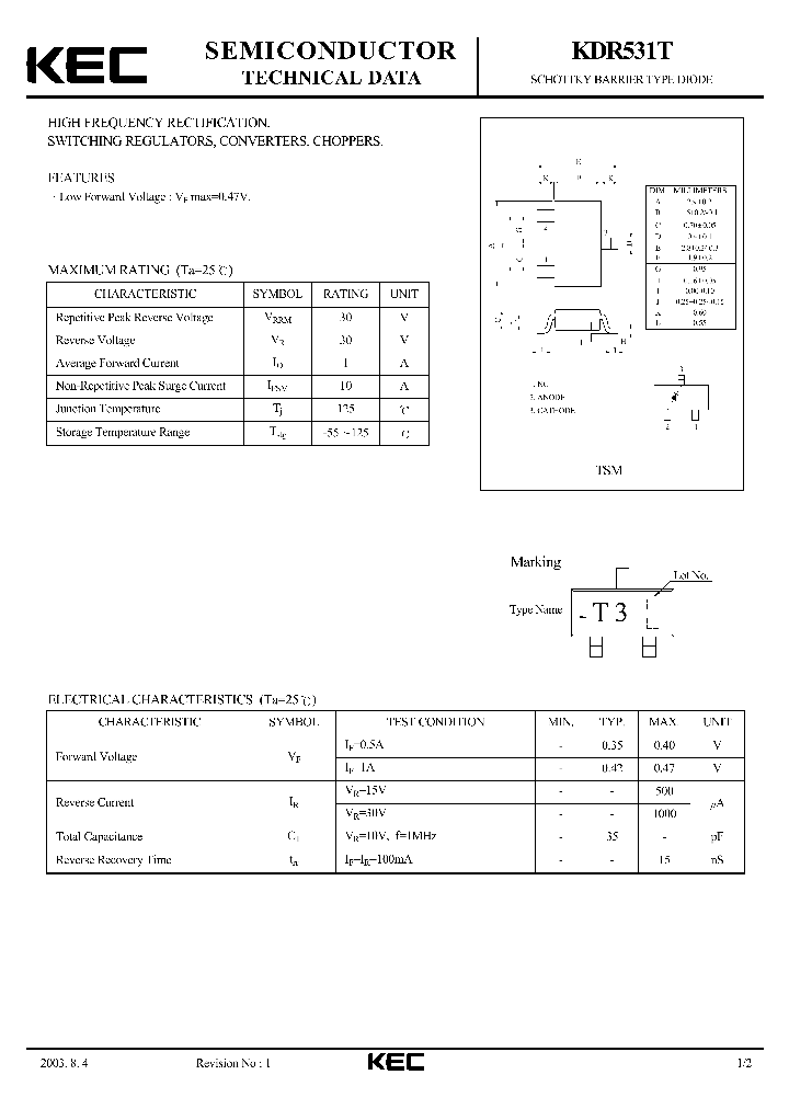 KDR531T_7872338.PDF Datasheet