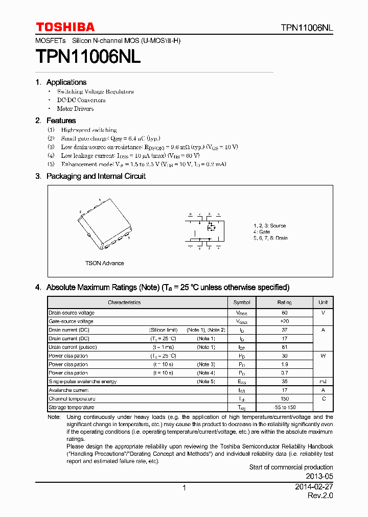 TPN11006NL_7896878.PDF Datasheet