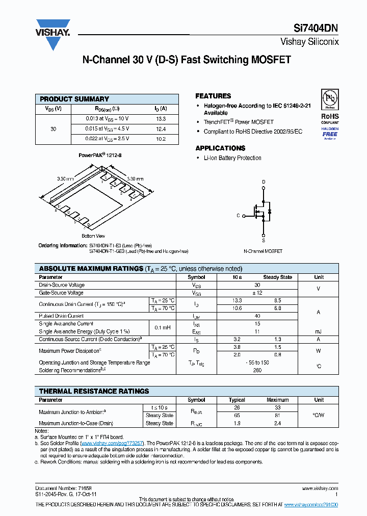 SI7404DN_7931264.PDF Datasheet