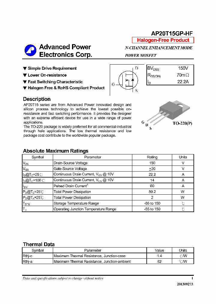 AP20T15GP-HF14_7944217.PDF Datasheet