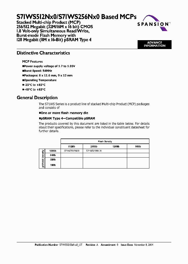 S71WS256ND0BAIE70_7948666.PDF Datasheet