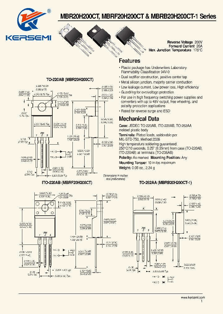 MBRF20H200CT_7961811.PDF Datasheet