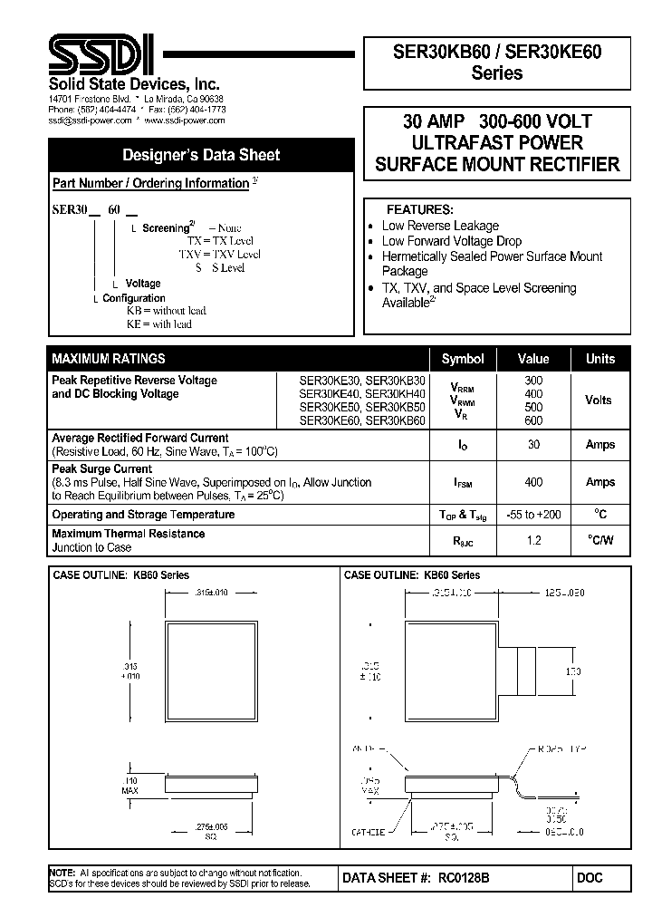 SER30KB60S_7982067.PDF Datasheet