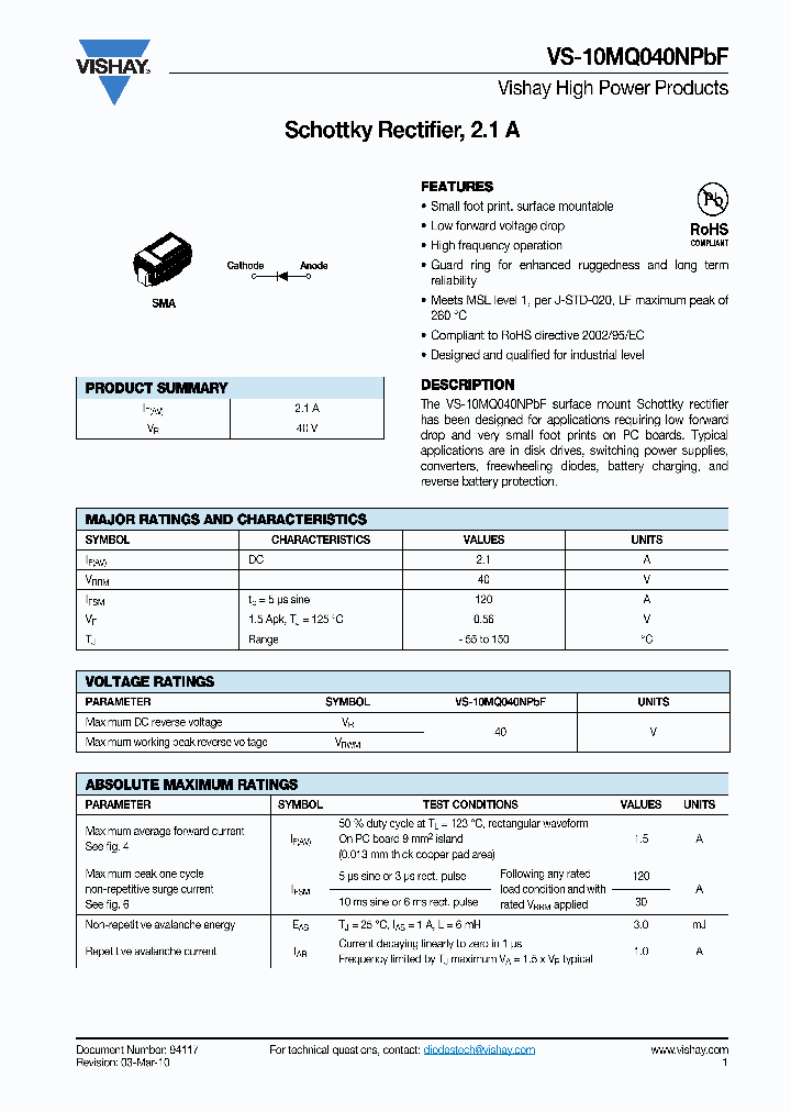 VS-10MQ040NPBF_7999193.PDF Datasheet