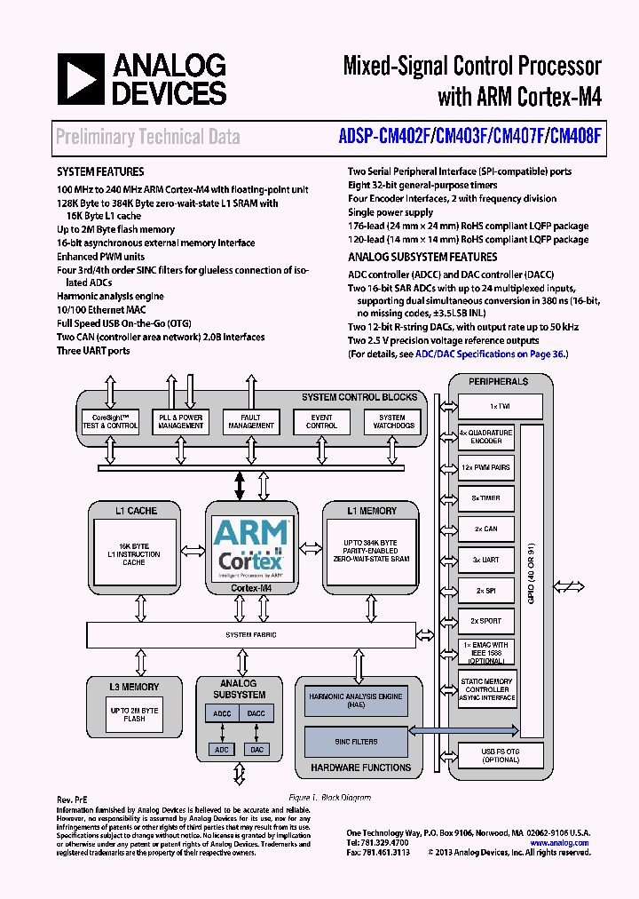ADSP-CM402F_8000407.PDF Datasheet