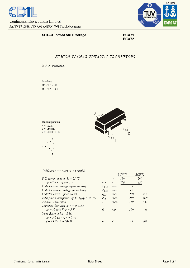 BCW71_8006288.PDF Datasheet