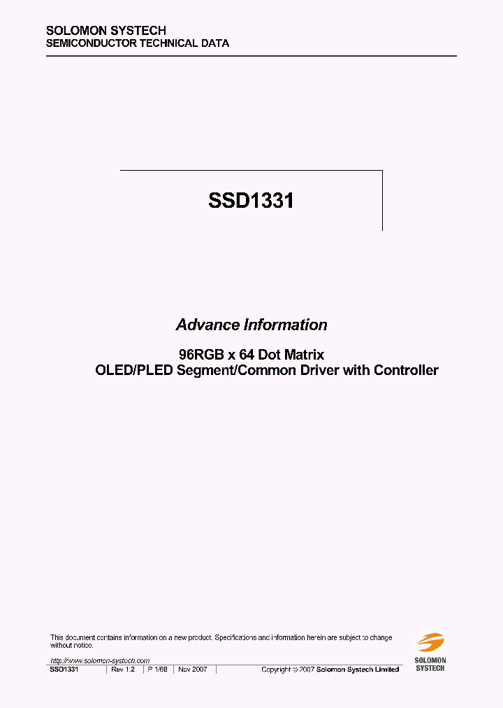 SSD1331_7802714.PDF Datasheet