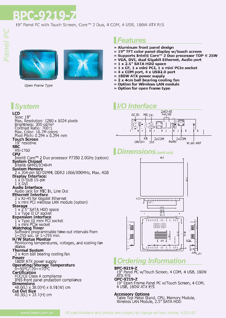 OPC-9219-Z_8012489.PDF Datasheet