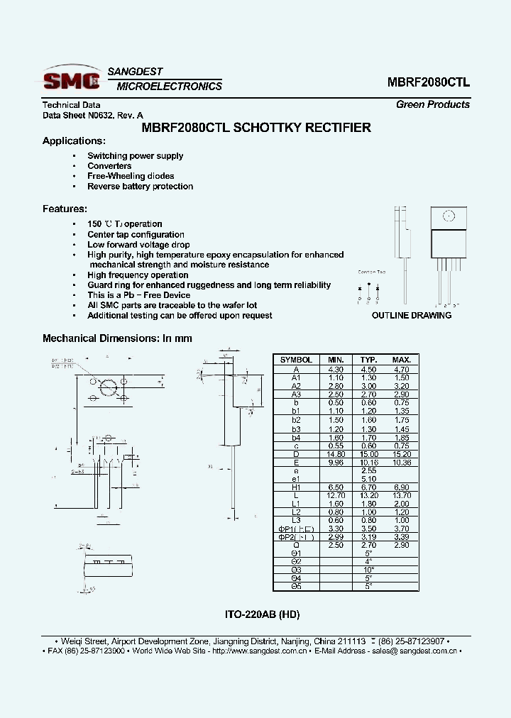 MBRF2080CTL_8016167.PDF Datasheet
