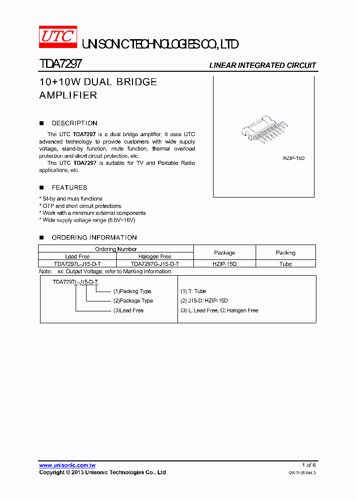 TDA7297_8016326.PDF Datasheet