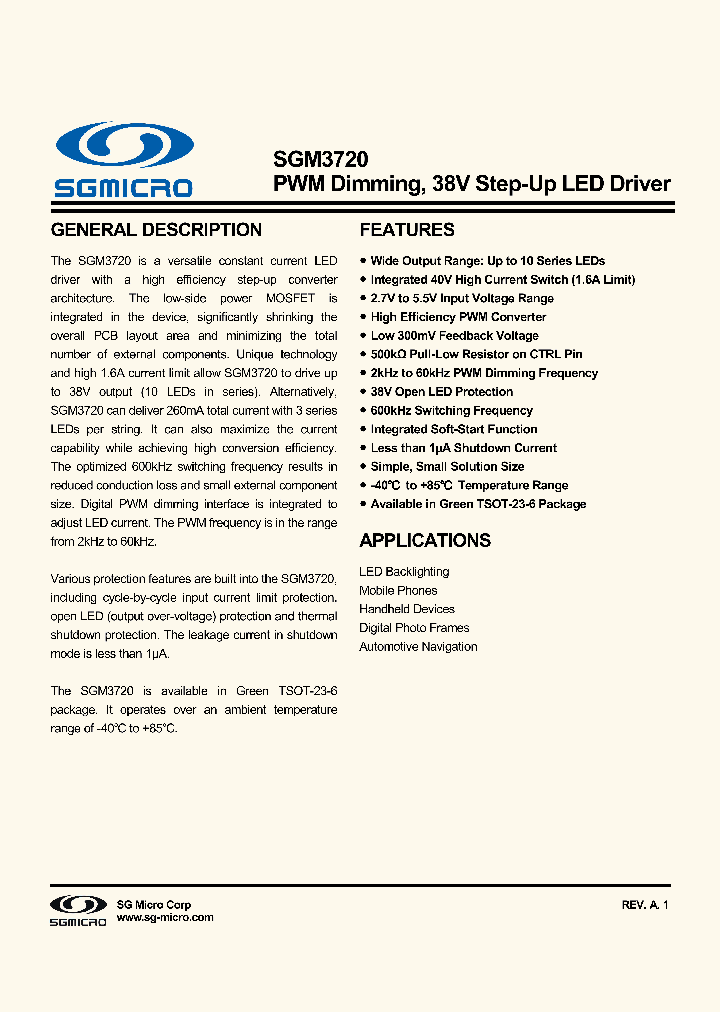 SGM3720_8018245.PDF Datasheet