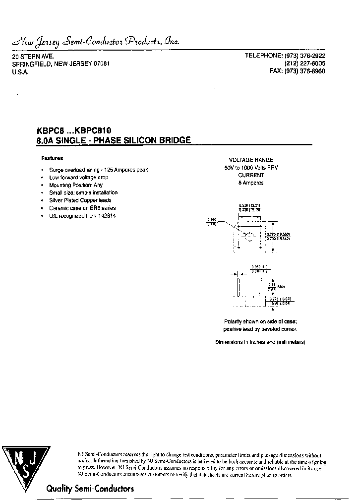 KBPC801_8022679.PDF Datasheet