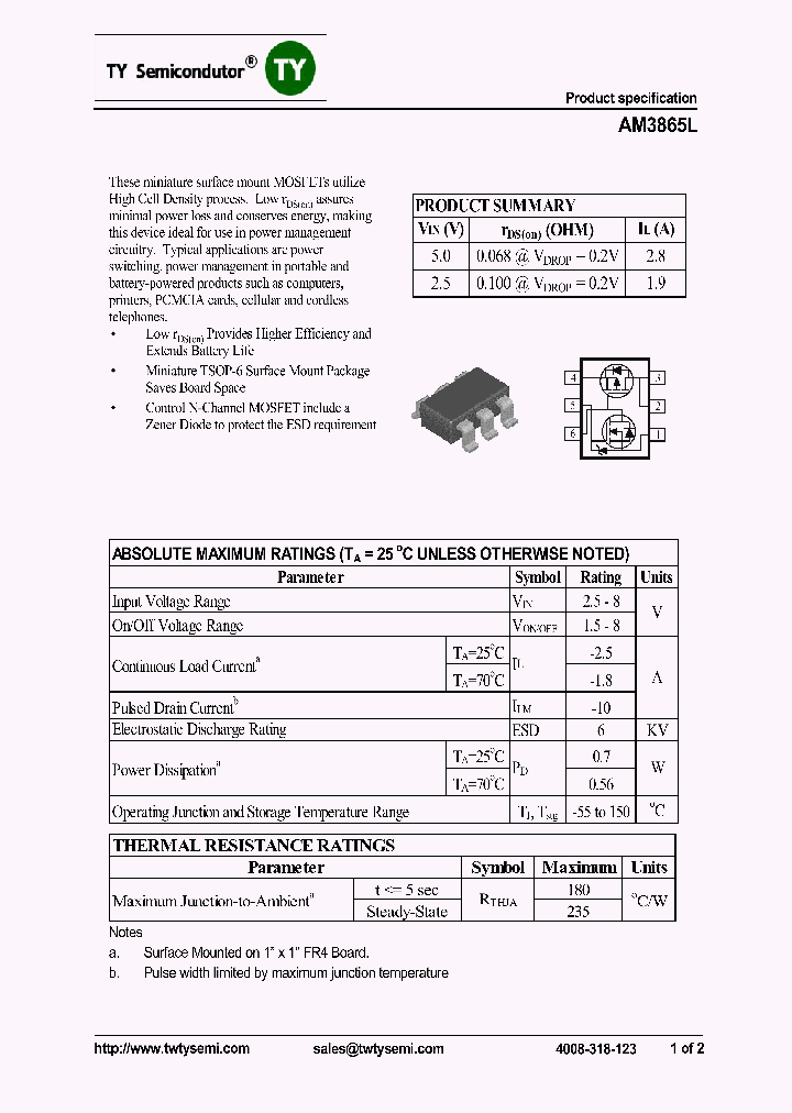 AM3865L_8024924.PDF Datasheet